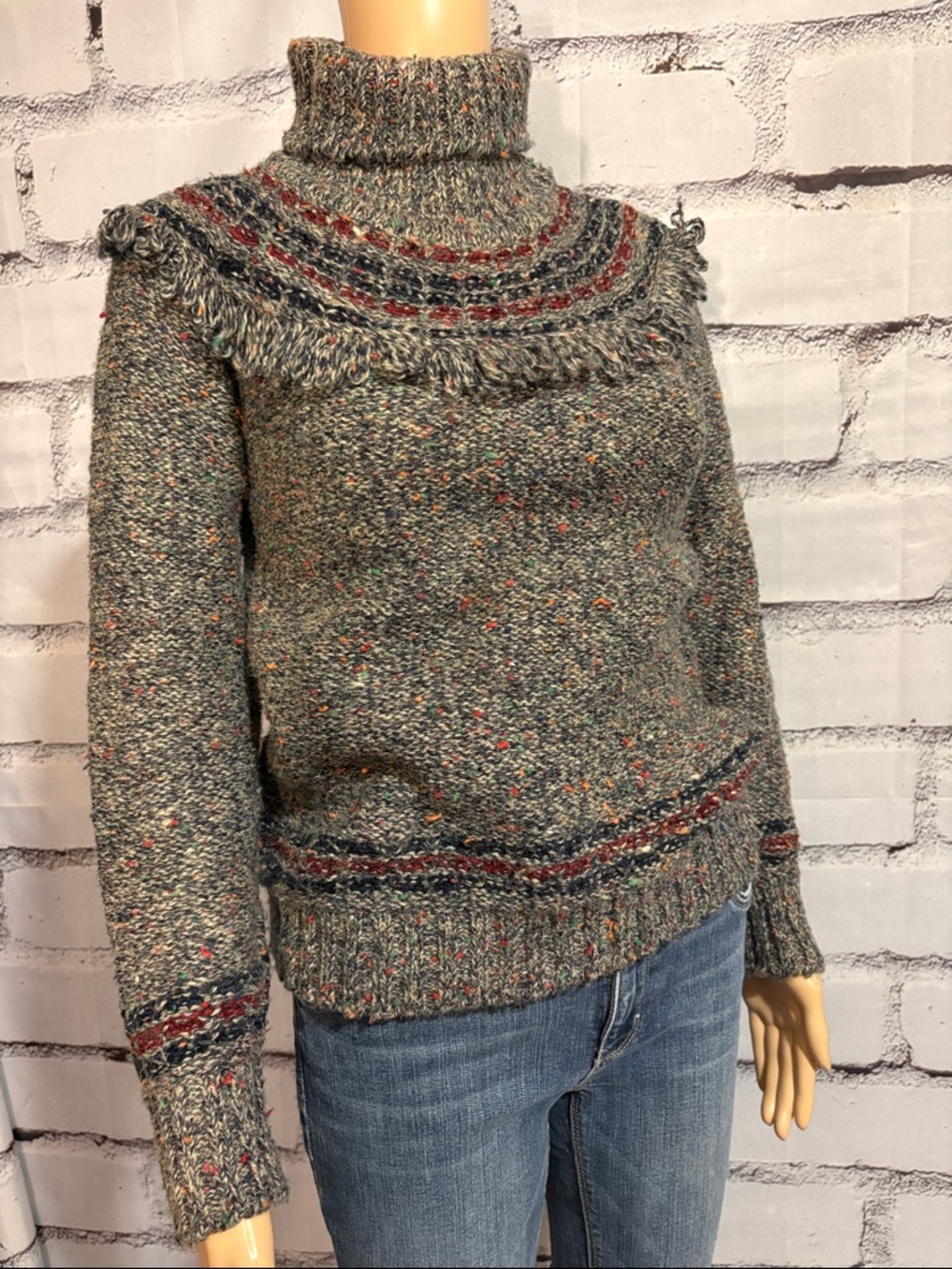 Vintage Pierre Cardin Women’s Wool Mix Turtleneck Sweater Size Small